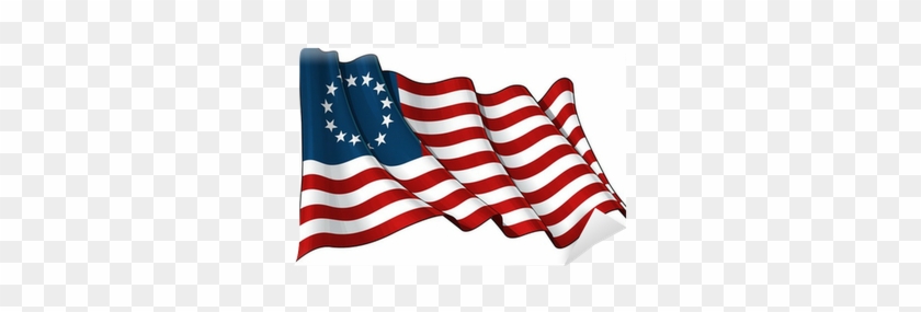 American Flag Waving Vector Free #1719015