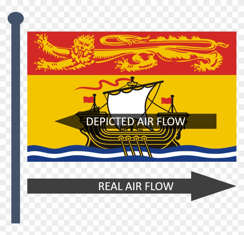 Why Didn't The Heraldic Designer Of This Flag Rtd - New Brunswick Flag #1719042