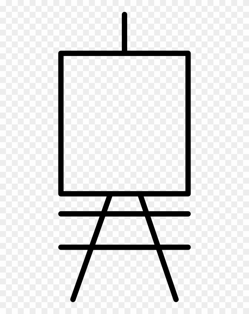 Painting Canvas On An Art Stand Comments - Transparent Art Canvas Clipart #1719252