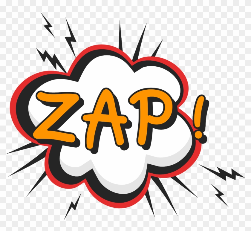 Comic Sticker - Zap Clipart Png #1719344