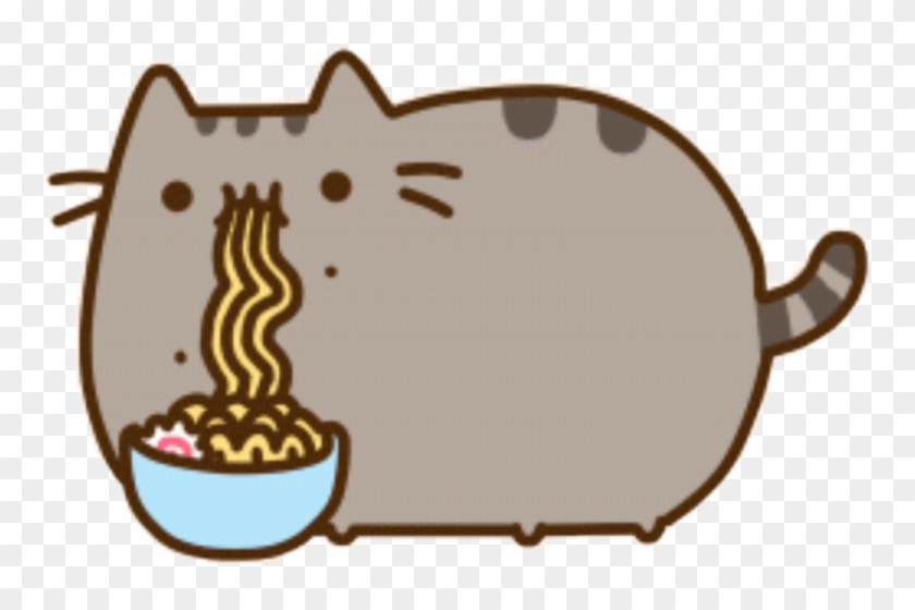 Pusheen Cat Eating Ramen #1719548