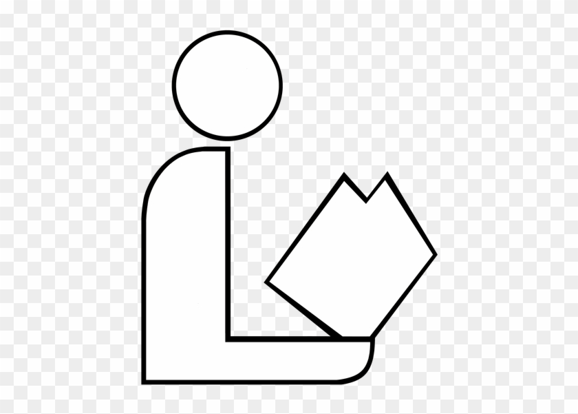 Library Clipart Symbol - Line Art #1719884