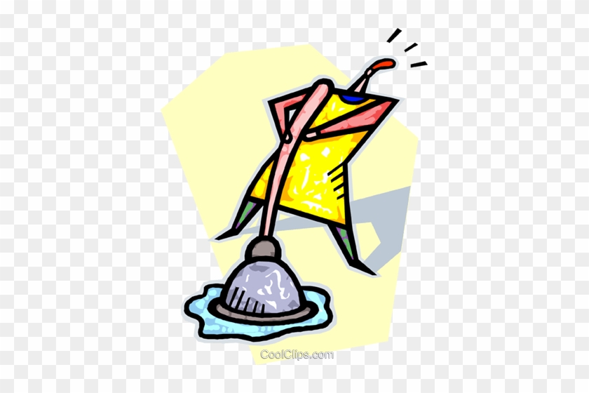 Toilet Plunger Royalty Free Vector Clip Art Illustration - Toilet Plunger Royalty Free Vector Clip Art Illustration #1719978