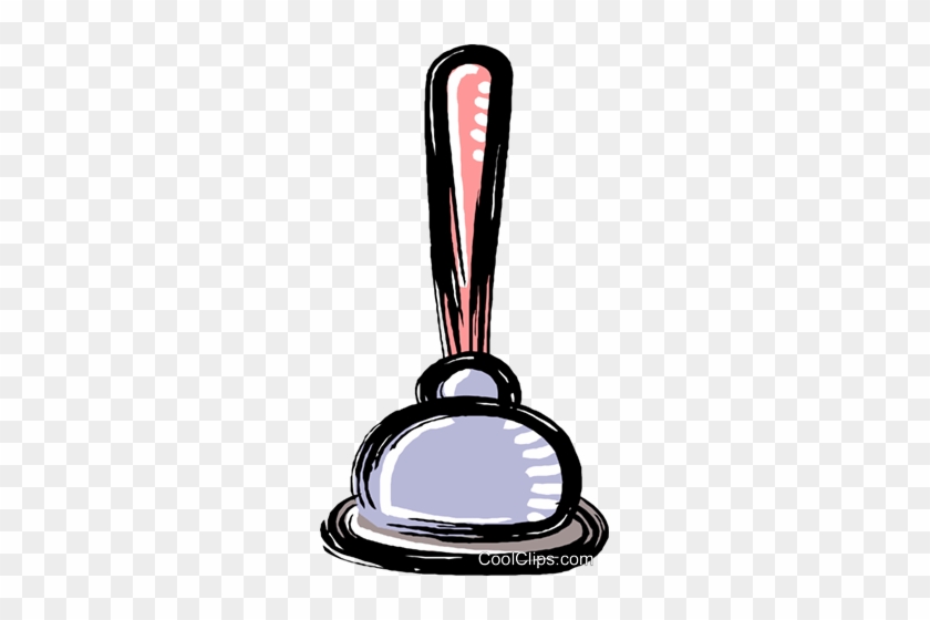 Plunger Royalty Free Vector Clip Art Illustration - Cartoon #1719979