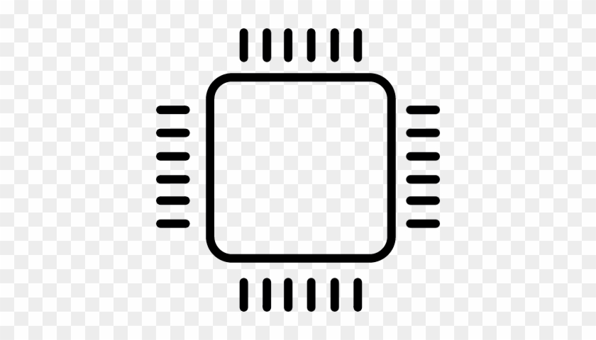 Computer Micro Chip Vector - Chip Png Icon #1720106