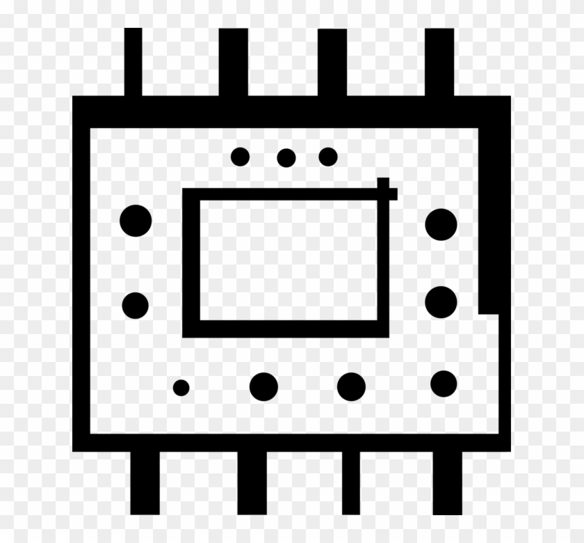 Vector Illustration Of Information Technology Computer - Circle #1720115