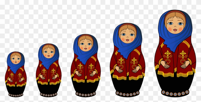 Russian Nesting Dolls - Transparent Matryoshka Doll Png #1720135