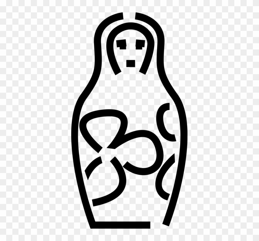 Vector Illustration Of Matryoshka Or Matrioshka Russian - Vector Illustration Of Matryoshka Or Matrioshka Russian #1720145