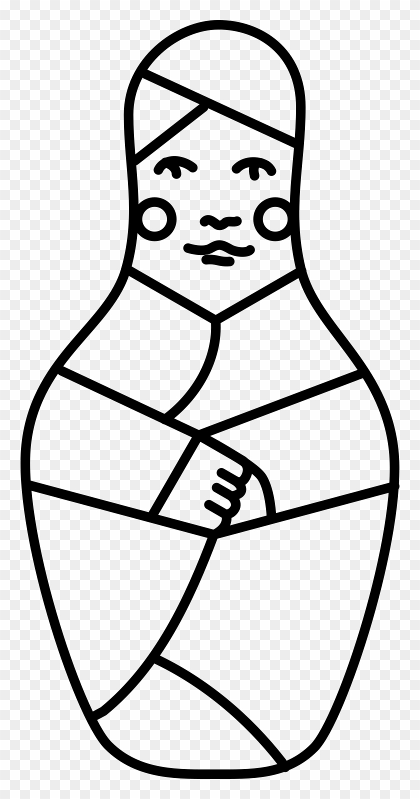 Png Matryoshka Doll Nose Drawing Pictures Png Png Matryoshka - Line Art #1720146