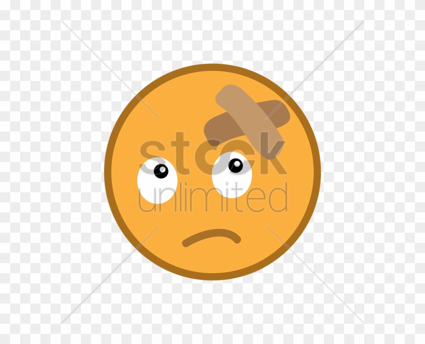 Emoticon With Band Aid Vector Image Stockunlimited - Cartoon #1720249