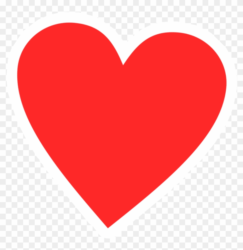 #heart #hearts #emoji #emojis #red #pink #hotpink #white - Draw A Love Heart #1720262
