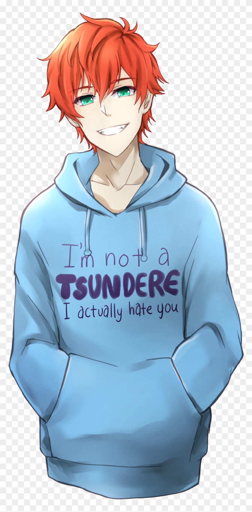 Banner Royalty Free Download Hahahahhahhahha Things - I M Not A Tsundere I Actually Hate You Hoodie #1720354