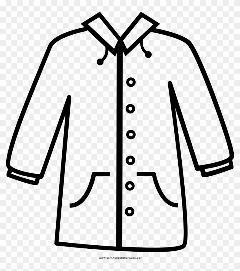 Clipart Coat Coloring Page - Imagenes De Abrigo Para Dibujar #1720359