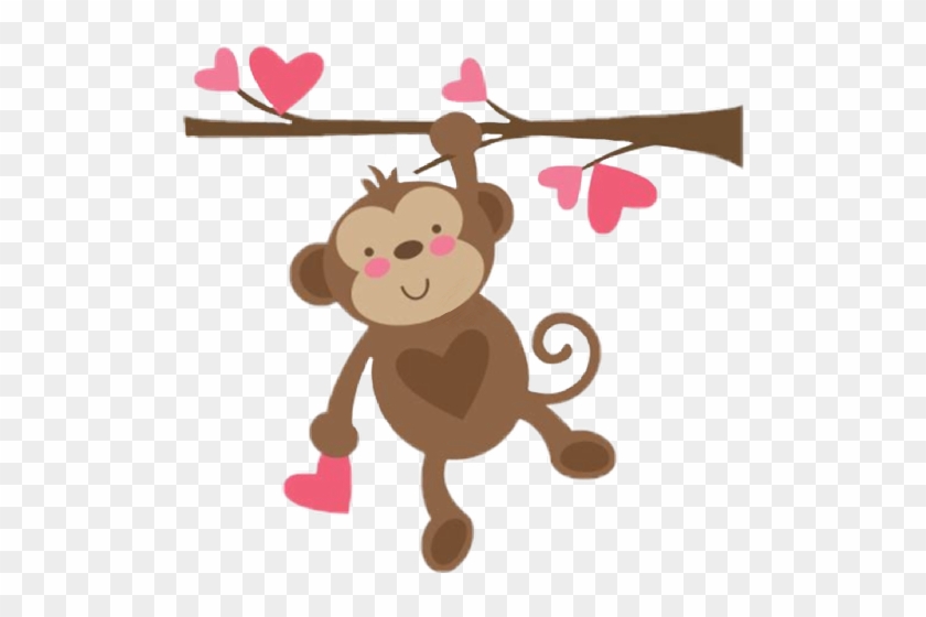 Monkey Valentine Clip Art #1720368