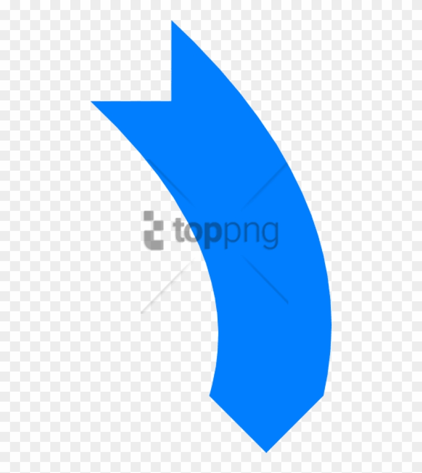 Free Png Download Blue Curved Arrow Vector Png Images - Blue Curved Arrow Vector #1720499