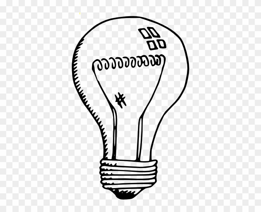 Light Bulb Clip Art At Clker Vector Clip Art Online - Incandescent Light Bulb Drawing #1720565