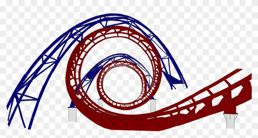 Transparent Roller Coaster - Roller Coaster Clipart #1720569