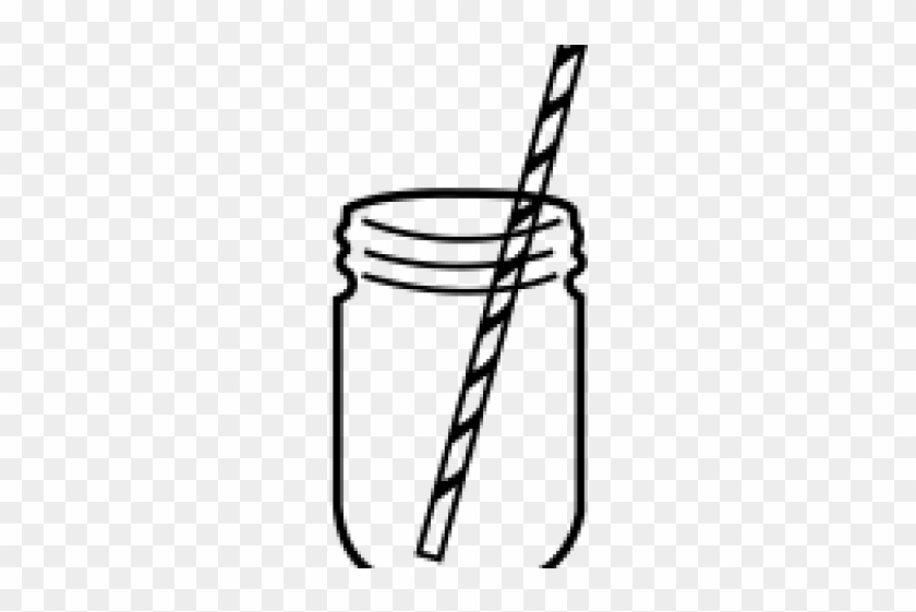 Drawn Mason Jar Straw Svg - Dibujo De Tarro Mason #1720685
