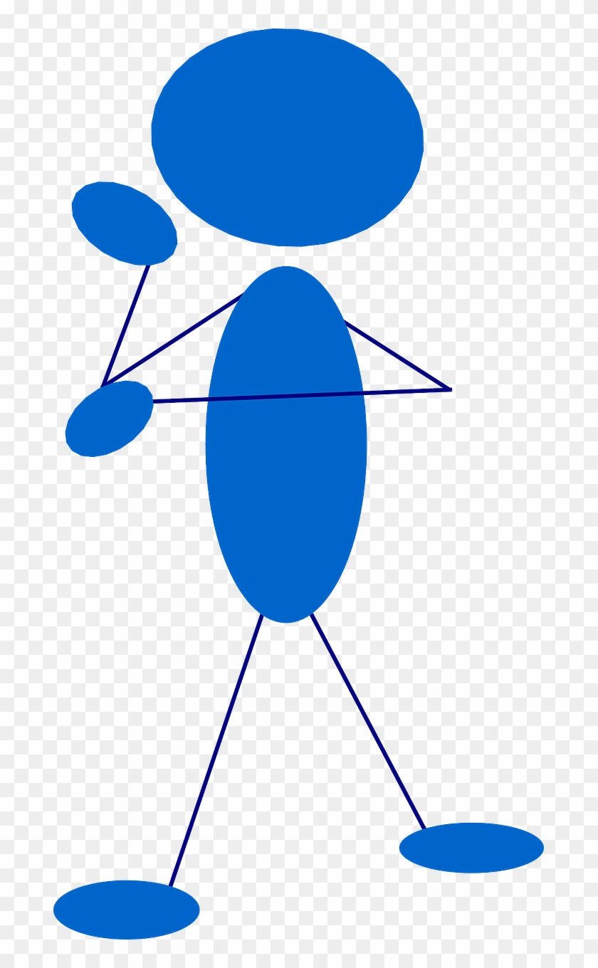 Figure Person Blue - Person Thinking Clip Art #1720692