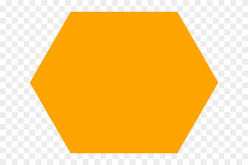 Hexagon Clipart Orange - Large Hexagon Png #1720939