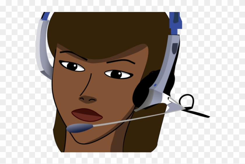 Headphones Clipart Learning Center - Caricature Call Center Agents Png #1720973
