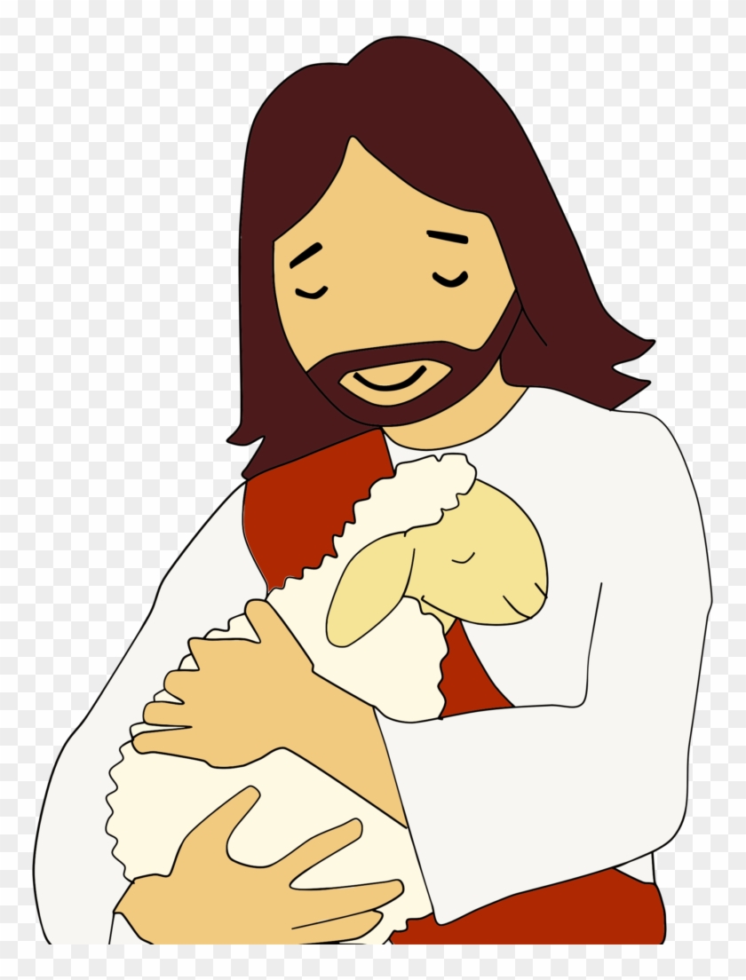 Jesus Christ And Lamb Clip Art - Jesus Clipart #1721049