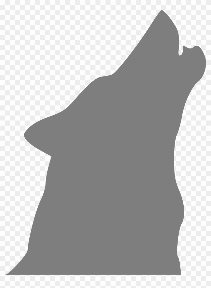 Wolf Howling Dog Canine Gray - Wolf Head Outline Howling #1721143