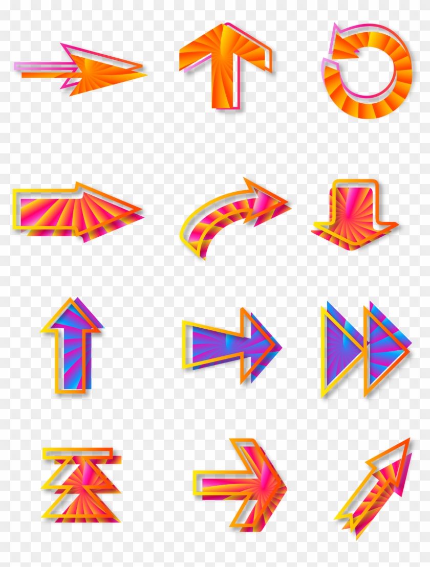 Multi Couleur Dégradé Flèche Ombre Image Png Et Vectorielle - Multi Couleur Dégradé Flèche Ombre Image Png Et Vectorielle #1721228