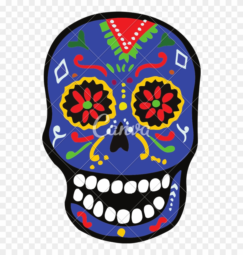 Dia De Los Muertos Skull Halloween - Skull #1721314