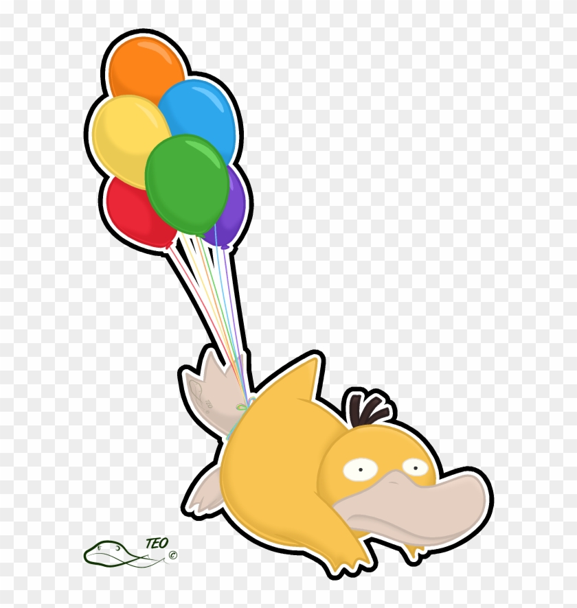 Psyduck Floats By The Emerald Otter - Psyduck Floats By The Emerald Otter #1721337