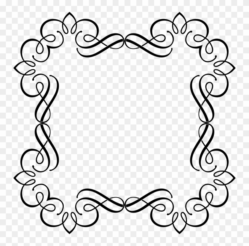 Picture Frames Decorative Arts Computer Icons Floral - Fancy Black Frame Png #1721426