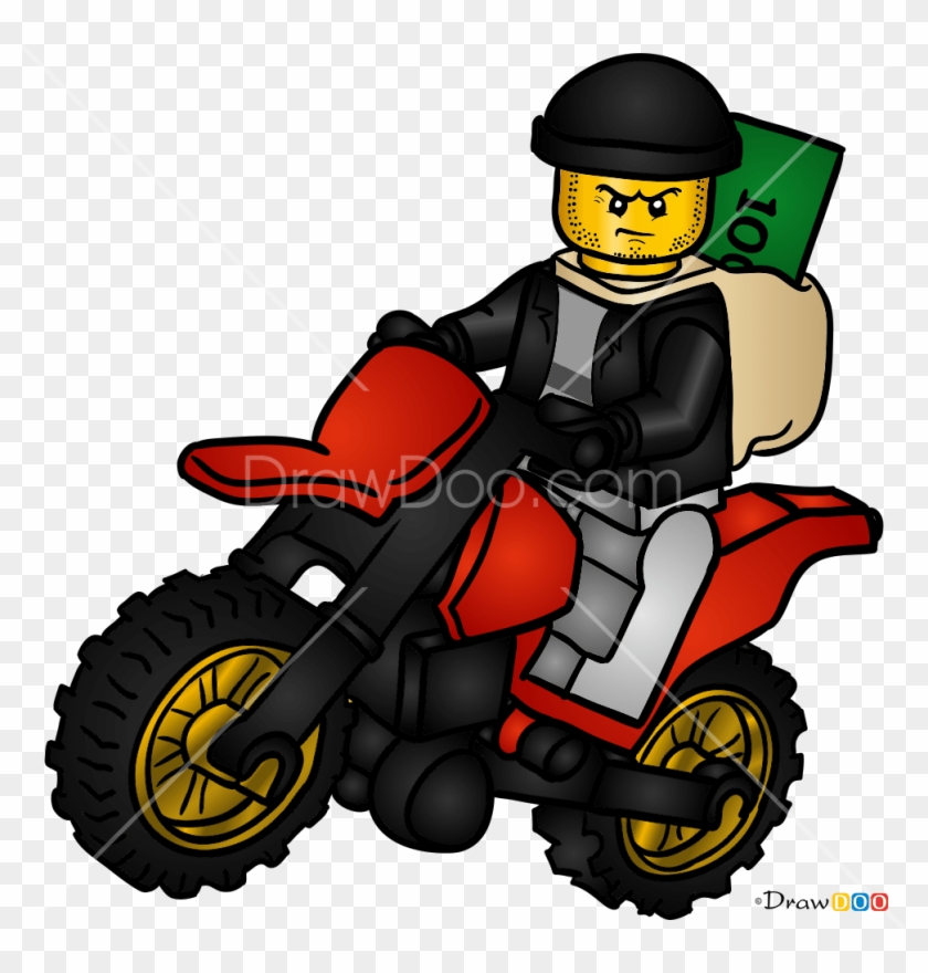 Cartoon Police Car Clip Art - Motorcycle #1721441