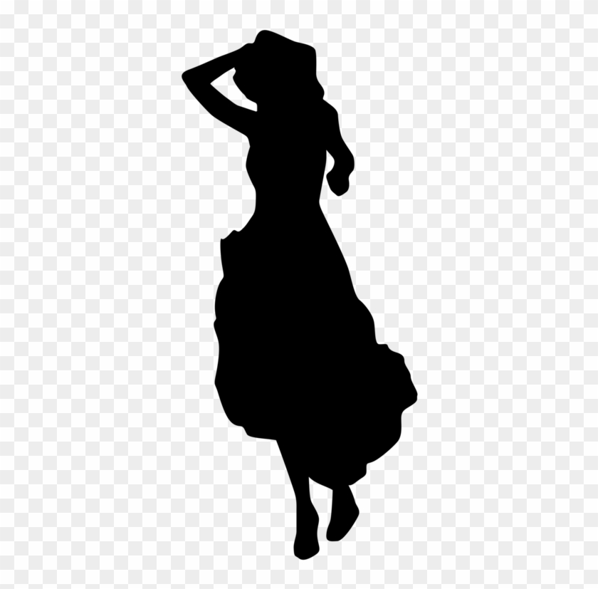 Dress Silhouette Woman Clothing High-heeled Shoe - Dress Silhouette Clip Art Png #1721474