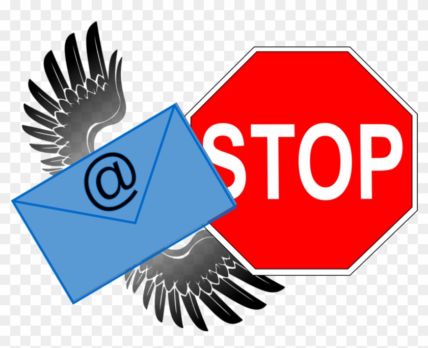 Stop Email - Stop Sign Png #1721547
