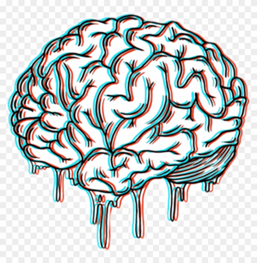 #brain #glitch #tumblr #aesthetic - Brain Sticker #1721815