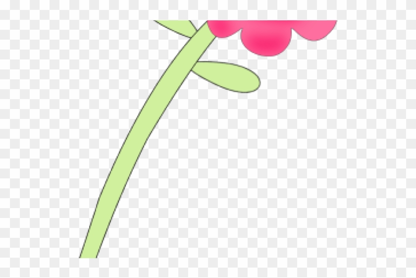 Pink Flower Clipart Long Flower - Pink Flower Clipart Long Flower #1721969