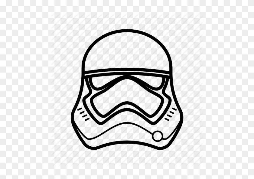 Clone Drawing Helmet - First Order Stormtrooper Helmet Drawing #1722036