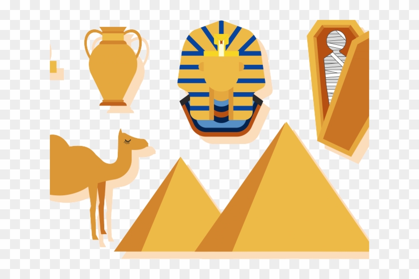 Egyptian Clipart Pyramids - Ancient Egyptian Pyramid Mummy #1722061