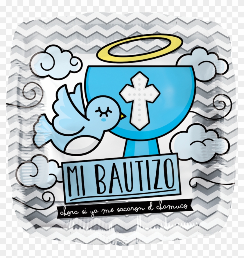 18" Mi Bautizo Caliz Azul Con Paloma , Metalizado - Mi Bautizo Rosa #1722094
