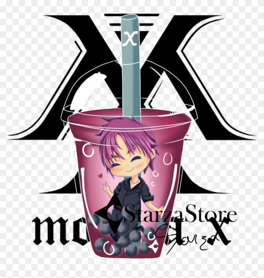 Minhyuk Bubble Tea By Starzadraw - Kpop Logo Monsta X #1722355