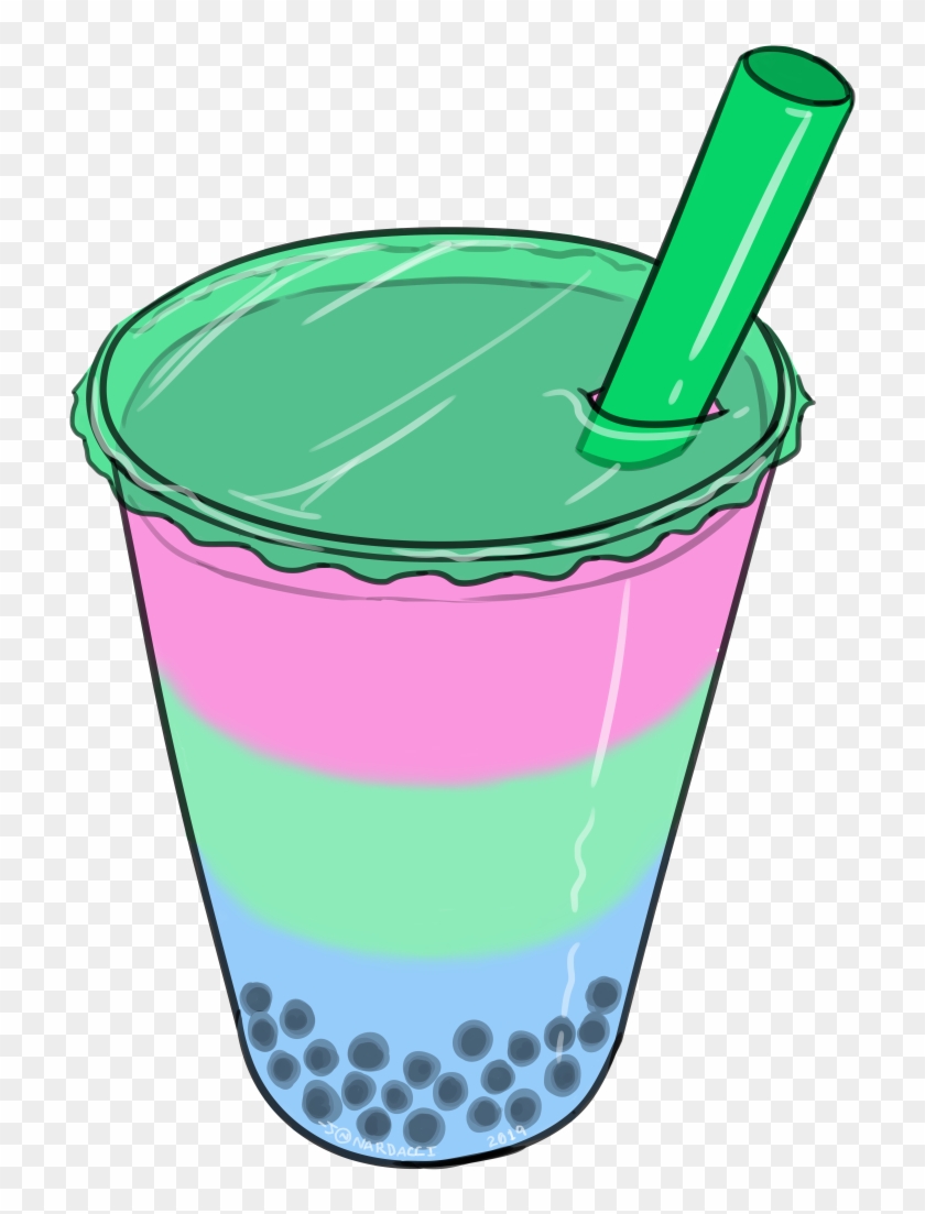 Nardacci Art New Pride Bobas Polysexual Pride Boba - Bubble Tea #1722365