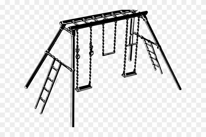 Swing Clipart Oonjal - Playground Without Background Png #1722383
