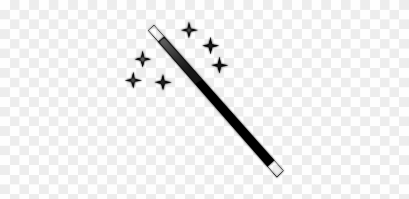 Image Freeuse Download Huge Freebie Svg - Magic Wand Clipart Black And White #1722485