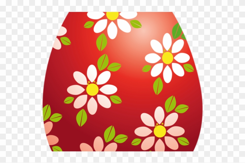 Easter Eggs Clipart Flower - Easter Egg Clipart #1722603