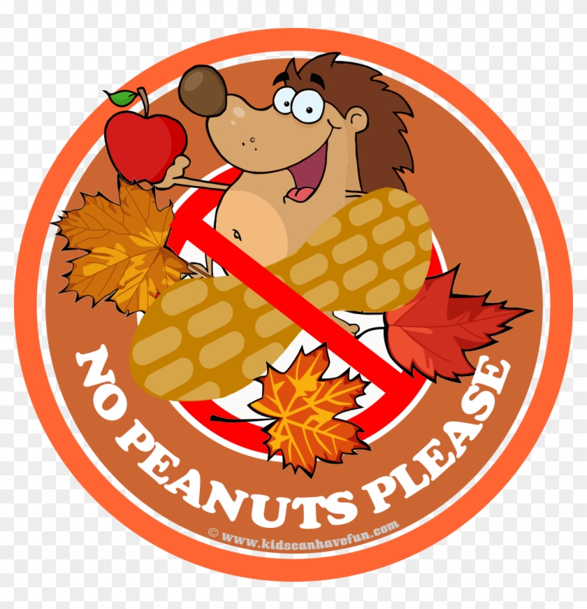 Allergy Aware Label - No Peanuts Clipart #1722723
