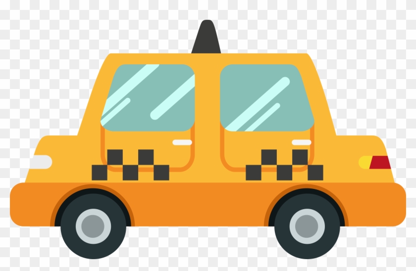 Transprent Png Free Download - Taxi Cartoon #1722821