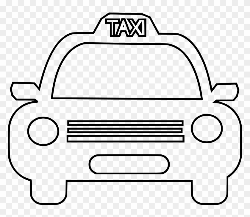 Clipart Stock Svg Bar Navigation Public Drive Free - Drawing Of A Taxi #1722866