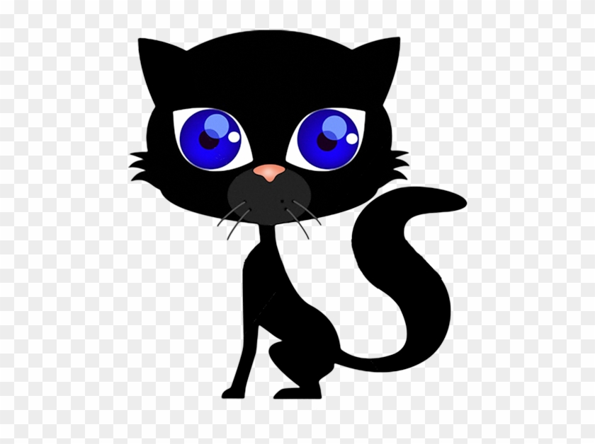 Pin By Garance On Chats - Cute Black Cat Cartoon #1722990