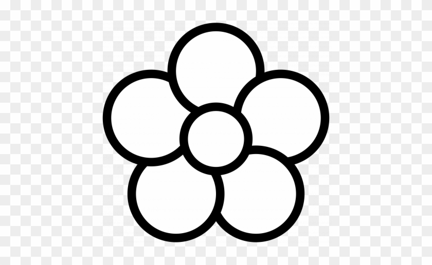 Petal Flower Clipart - 5 Petal Flower Clipart #1722993