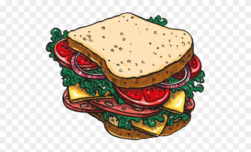 Sandwiches Illustration Opt - Fast Food #1723051